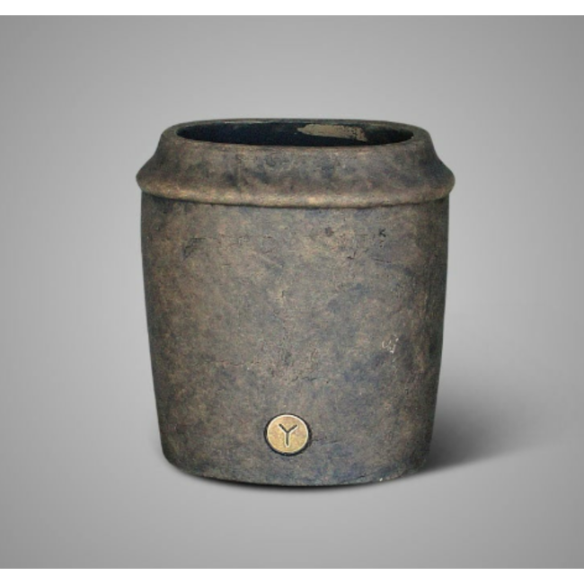 # Planter Oval Edge Luxury Majestic Brown M 23x15x25