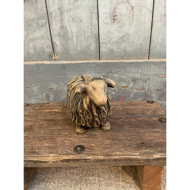 wordt niet verzonden - Hairy Sheep Majestic Brown D.15 H.12 cm - kleinste zonder hoorns - per stuk