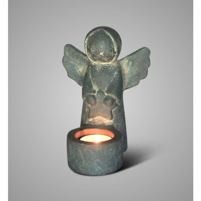 # Tealightcup Angel with Star Majestic Vintage M D.12 H.16
