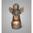 # Tealightcup Angel with Star Majestic Brown M D.12 H.16