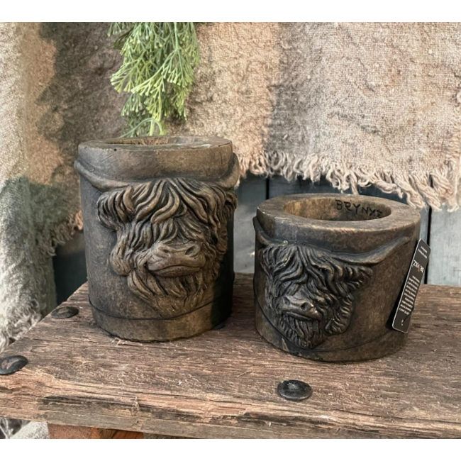 # Tealightholder Scotty Majestic Brown M D.11 H.8