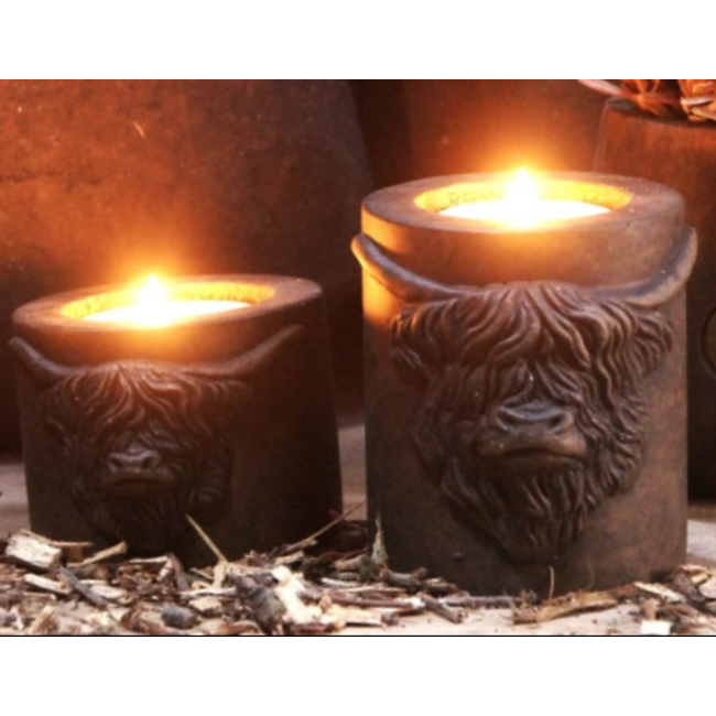 # Tealightholder Scotty Majestic Brown M D.11 H.8