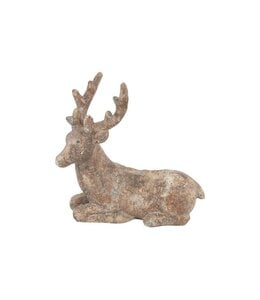 ## wordt niet verzonden - Hert liggend Berit M grijs L14B7H14,5CM