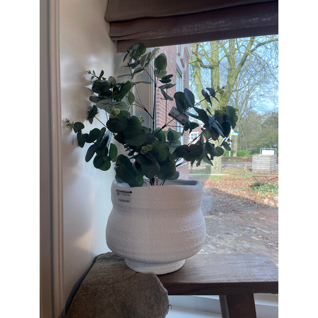 Countryfield Bloempot ro Poppy XL wit-L26B26H21,5CM