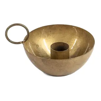 # Kaarsenstandaard bowl peach - 11 x 9 x 4 cm