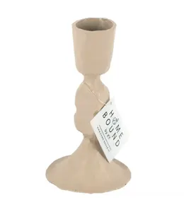 Kaarsenstandaard sand - 5 x 10 cm