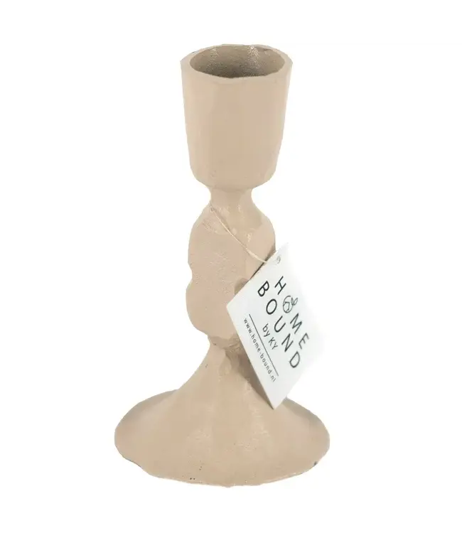 Kaarsenstandaard sand - 5 x 10 cm