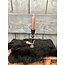 # Kaarsenstandaard zwart - 6 x 13 cm
