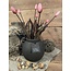 Still # 3173 - Zwarte ronde vaas "Kendil" 18 cm - M