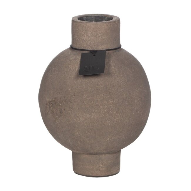 # 4407 - Bol Vase Oval L Dark