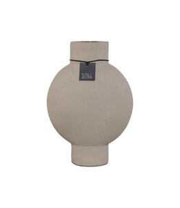 Still ## Wordt niet verzonden - 46051 - Bol Vase Oval M Taupe