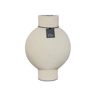 wordt niet verzonden - 47050 - Bol Vase Oval L Beige