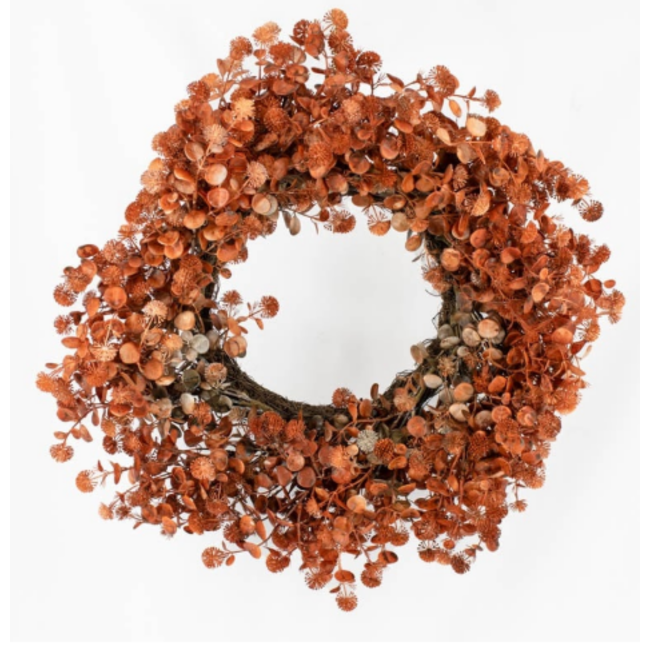 # Eucalpyptus krans 60cm burgundy