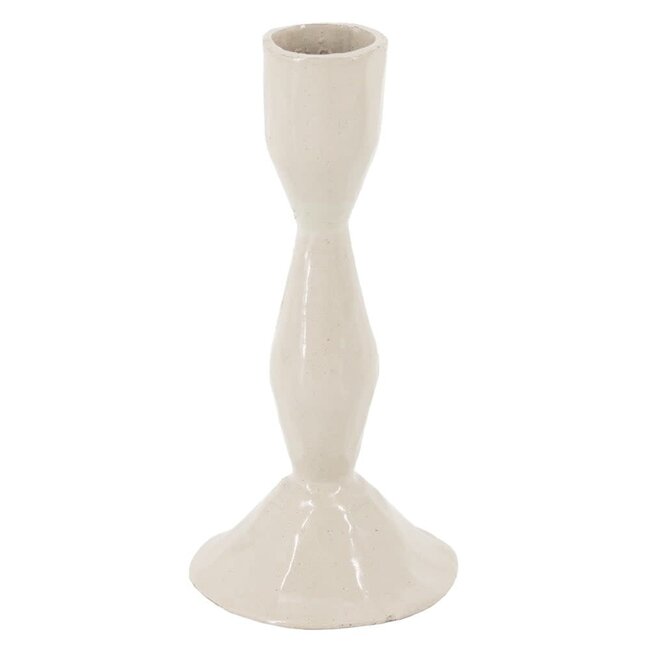 Kaarsenstandaard sand  6x6x13cm