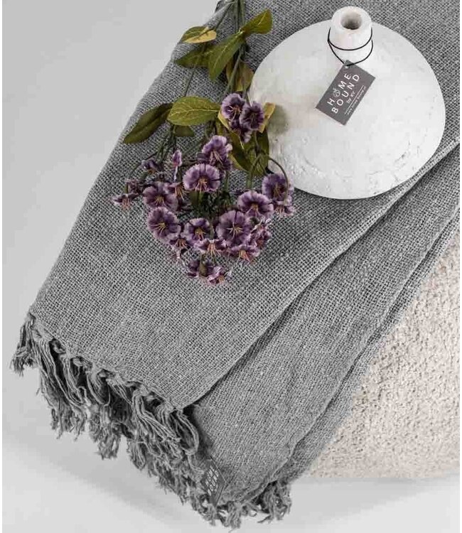 Plaid Cosy 130x160cm light grey