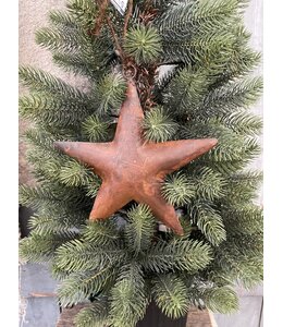 Ster - metaal - roest -  Star rusty L 19x19cm