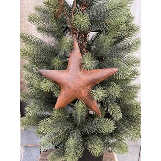 # Ster - metaal - roest -  Star rusty L 19x19cm