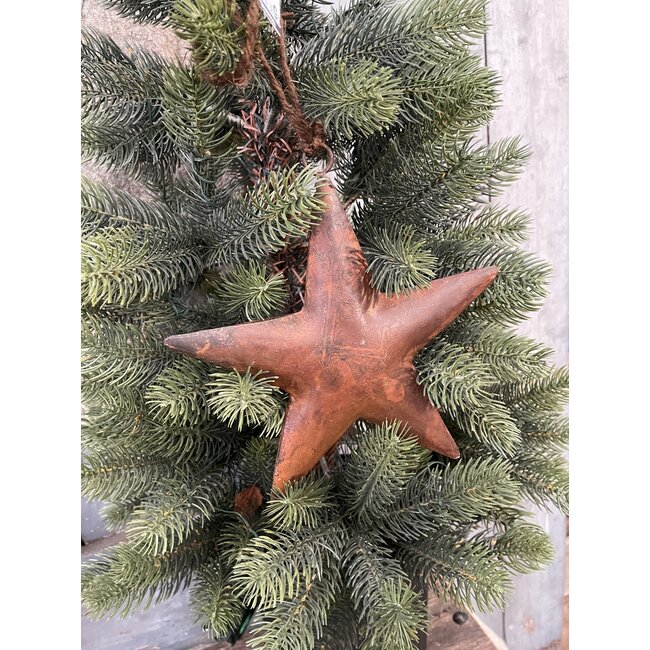 Ster - metaal - roest -  Star rusty L 19x19cm