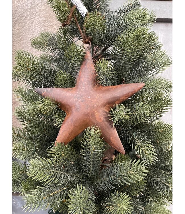 Ster - metaal - roest -  Star rusty L 19x19cm