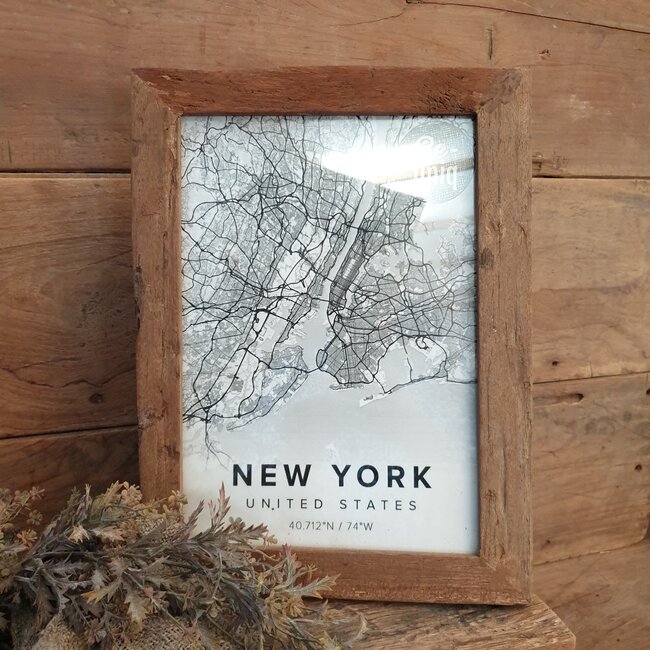 ## wordt niet verzonden - Fotolijst - hout - 27 x 35 x 3,5 cm ( binnenmaat 21 x 30 cm) - large