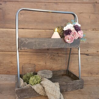 # Etagere - grey finish - 50 x 25 x 60 cm - excl. deco