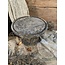 # Glazen stolp op houten voet 20 cm - S