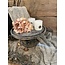 # Glazen stolp op houten voet 33  x 33 x 33 cm