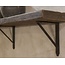 # Robuuste wandplank oud hout incl. 3 smeedijzeren planksteunen - 140 x 20 x 5 cm - worden niet verzonden/alleen ophalen