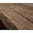 # Robuuste wandplank oud hout incl. 3 smeedijzeren planksteunen - 140 x 20 x 5 cm - worden niet verzonden/alleen ophalen