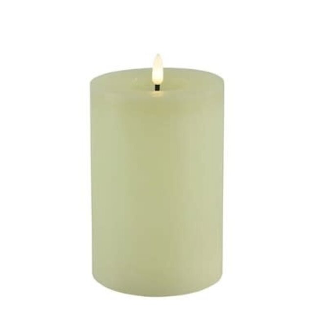 Countryfield # Stompkaars rustiek Ø10CM LED ro Lyon M crème-L10B10H15CM