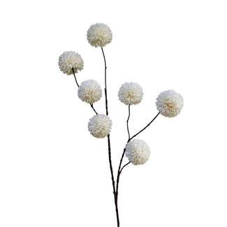 # pompom spray x 7 lg 98 cm white