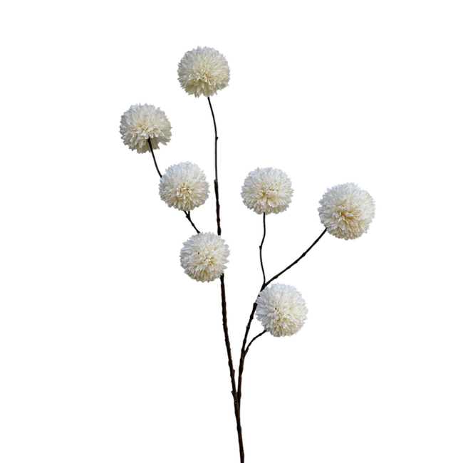 # pompom spray x 7 lg 98 cm white