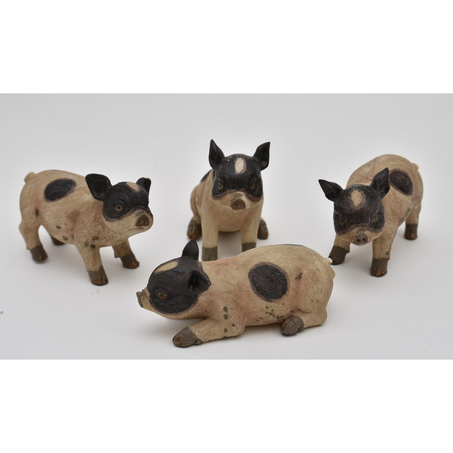 # Varkens - 4 assortie - 12,5cm - per stuk - random verzonden/uitzoeken alleen in winkel Hellum