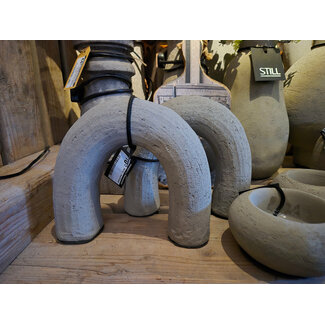 wordt niet verzonden  - 46010 - Bow M taupe - 18 x 16 cm