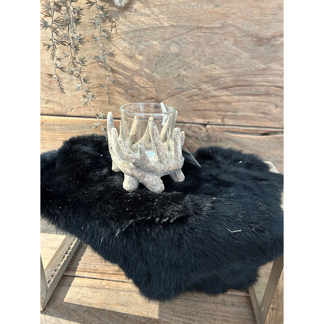 Windlicht gewei Ivory S 13 x 13 x 11