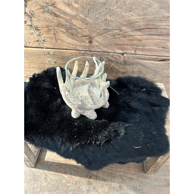 ## wordt niet verzonden - Windlicht gewei Ivory S 13 x 13 x 11