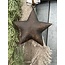 # ster roest aan touw - 12 cm