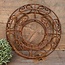# Draadkrans - roest - 17 x 5 cm