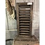 # Louvreluik op voet - hout - grijs -  ca. 20 x 8 x 50 cm