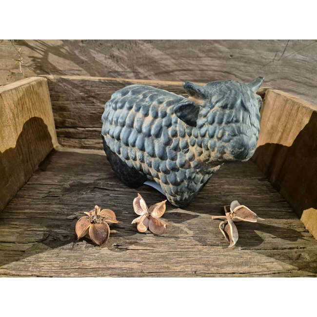 # Schotse hooglander L grijs-L18,5B10H14,5CM