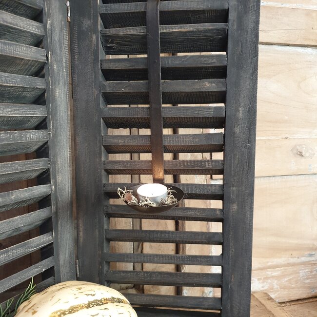 # Metalen hanglepel - lepel - 8 x 8 x 27 cm