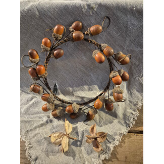 Countryfield # Krans eikels - kunst - ca. 20 cm