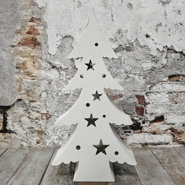 # Leyu den metaal wit 9x48cm