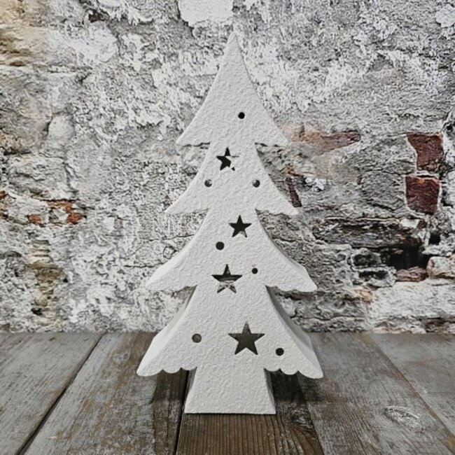 # Leyu den metaal wit 7x28cm