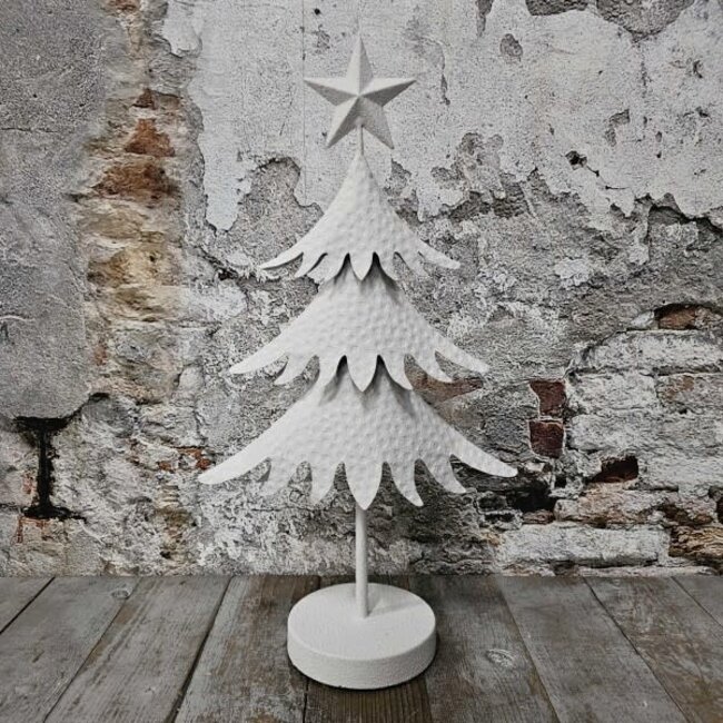 # Leyu den metaal wit 14x68cm