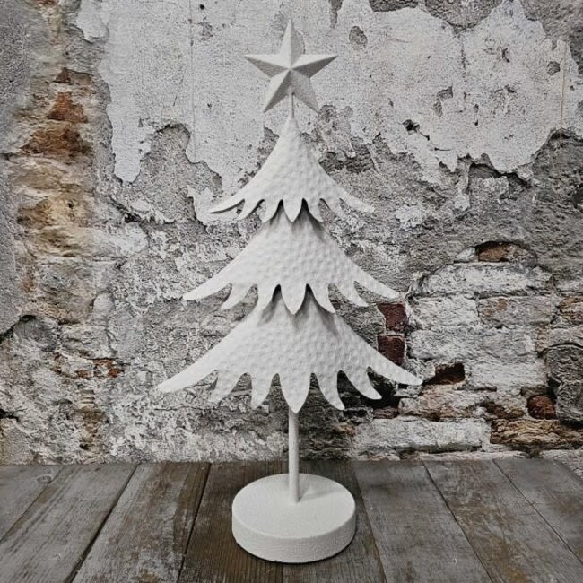 # Leyu den metaal wit 14x55cm