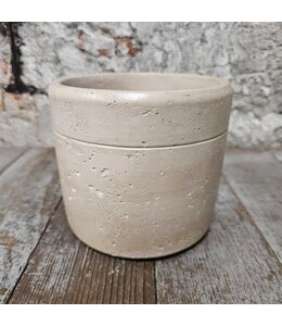 Pors pot aardewerk 18x16cm