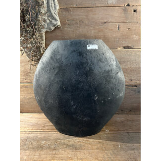 # Grijze aardewerk vaas 50 x 18 x 50