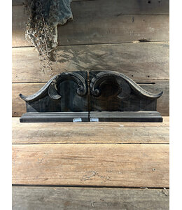 Set houten ornamenten (3) - 42 x 8 x 20 cm