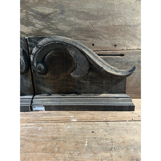 Set houten ornamenten (3) - 42 x 8 x 20 cm